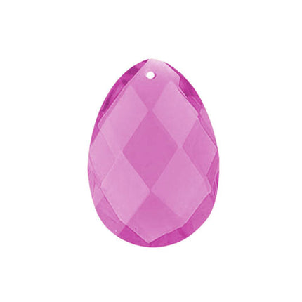 Classic Almond Crystal 3.5 inches Pink Prism with One Hole on Top