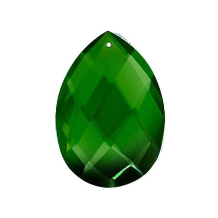Classic Almond Crystal 4 inches Emerald Prism with One Hole on Top