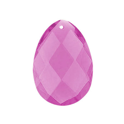 Classic Almond Crystal 4 inches Pink Prism with One Hole on Top