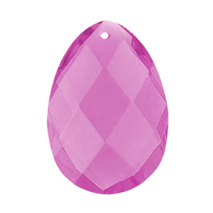 Classic Almond Crystal 5 inches Pink Prism with One Hole on Top