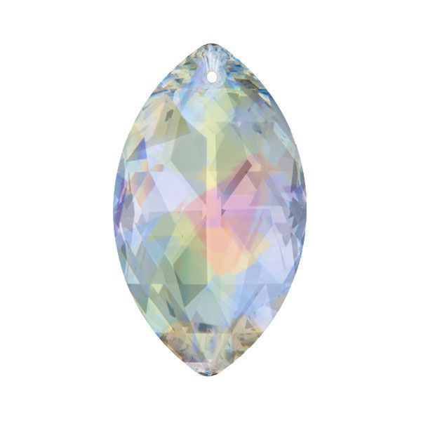 Swarovski Strass crystal 38mm AB Oval Pear Shape prism 