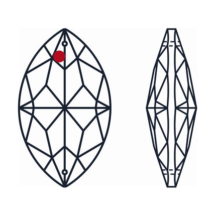 Strass logo location Oval Almond Prism