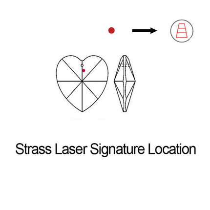 Strass Logo Location Heart Prism