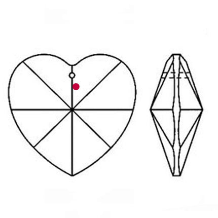 Strass logo location Heart Prism