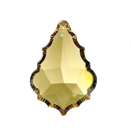 Swarovski Strass crystal 50mm (2 in.) Golden Teak French Pendeloque prism