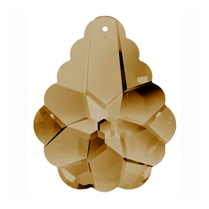 Swarovski Strass Crystal 2 inches Golden Teak Arabesque Pendeloque prism