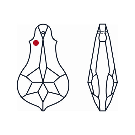 Strass Logo Location Bell Pendeloque Prism