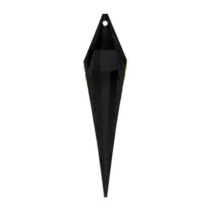 Swarovski Strass Crystal Jet Black Cone Drop Prism