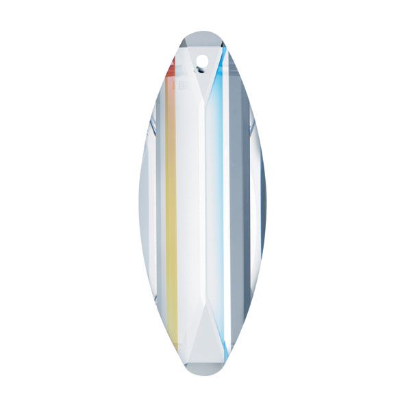 Swarovski Strass Crystal Clear Surf Prism with One Hole | CrystalPlace