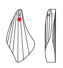 Crystal Suncatcher Bird Wing Prism 2.5 inch Swarovski Strass Clear Prism