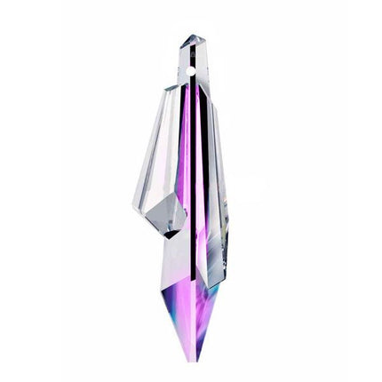 Swarovski Strass Crystal Clear and Violet Glacial Drop Prism