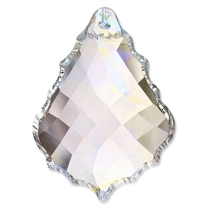 Modern Pendeloque Crystal 3 inches Clear Prism with One Hole on Top