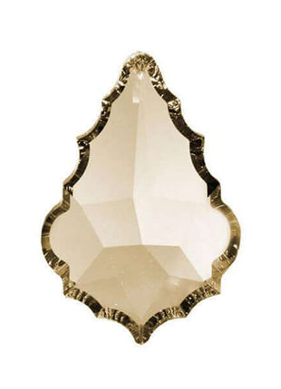 Pendeloque Crystal 2 inches Honey Prism with One Hole on Top