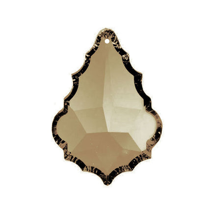 Pendaloque Crystal 2.5 inches Golden Teak Prism with One Hole on Top