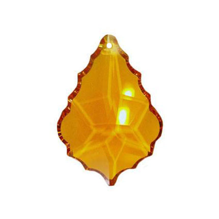 Pendeloque Crystal 2.5 inches Topaz Prism with One Hole on Top