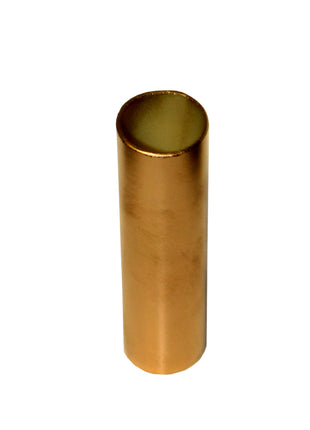 Aged Gold Glass Candelabra Base Candle Cover or Candle Sleeve 3.75 inches