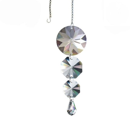 Crystal Suncatcher 5 inch Clear Waterfall Prisms Magnificent Brand