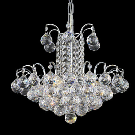 Crystal Chandelier W:18" x H:16" Genuine Magnificent Crystal Prisms 9 Lights-CrystalPlace