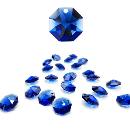 Swarovski Strass Crystal 14mm Dark Sapphire Octagon Lily Prism One Hole