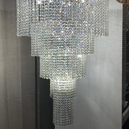 Crystal Chandelier W:30" x H:46" Genuine Magnificent Crystal Prisms 47 Lights-CrystalPlace
