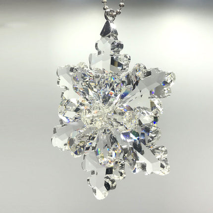 Crystal Ornament Clear Snowflake Suncatcher, Rainbow Maker, Magnificent Crystals
