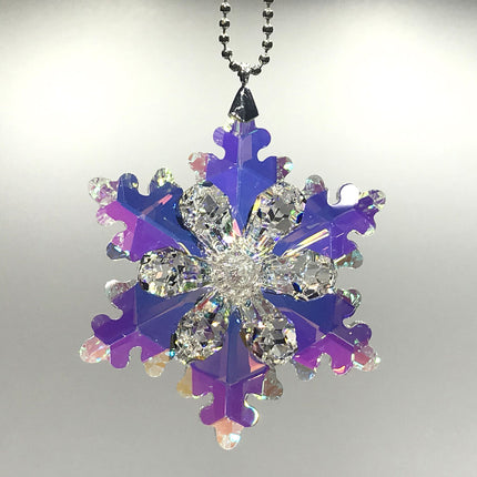 Crystal Ornament Aurora Borealis Snowflake Suncatcher, Rainbow Maker, Magnificent Crystals
