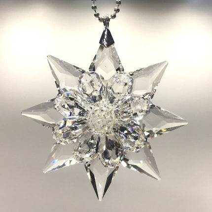 Crystal Ornament Clear Crystal Star, Suncatcher, Rainbow Maker, Magnificent Crystal