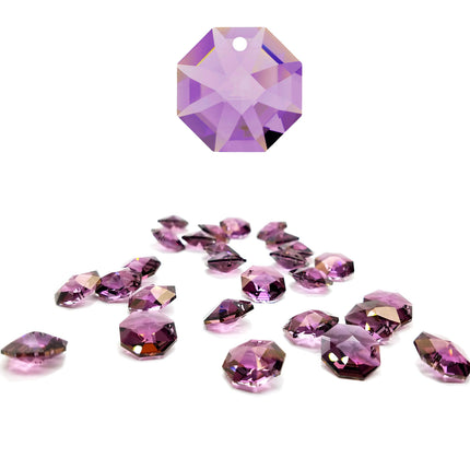 Swarovski Strass Crystal 14mm Lilac Octagon Lily Prism One Hole