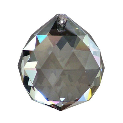 Large 50mm Faceted Satin Crystal Ball Prism Economic