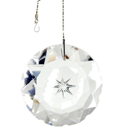 Crystal Suncatcher 2 inch Clear Star Disk Prism Magnificent Brand