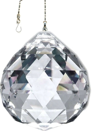 Crystal Suncatcher 70mm Clear Faceted Ball Prism Magnificent Brand