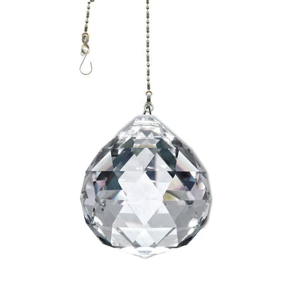 Crystal Suncatcher 30mm Clear Faceted Ball Prism Magnificent Brand