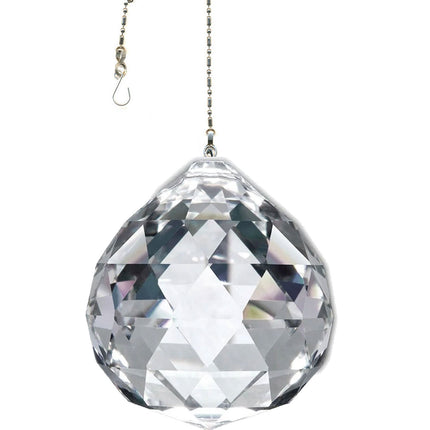 Crystal Suncatcher 50mm Clear Faceted Ball Prism Magnificent Brand