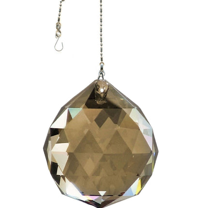 Crystal Suncatcher 50mm Honey Faceted Ball Prism Magnificent Brand