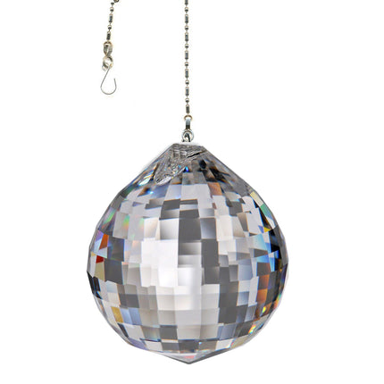 Crystal Suncatcher 40mm Clear Extra Faceted Ball Prism Magnificent Brand
