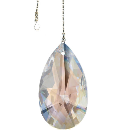 Crystal Suncatcher 2.5-inch Aurora Borealis Modern Almond Prism Magnificent Brand