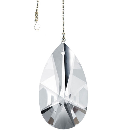 Crystal Suncatcher 2.5 inches Clear Modern Almond Prism Magnificent Brand