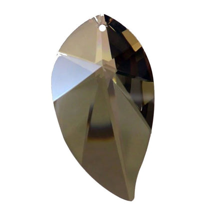 Leaf Crystal 3.5 inches Golden Teak Prism with One Hole on Top