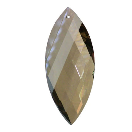 Twist Crystal 3.5 inches Golden Teak Prism with One Hole on Top