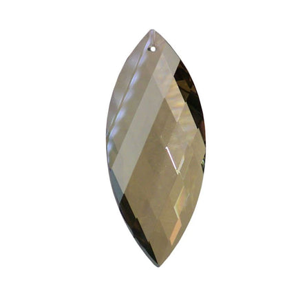 Twist Crystal 3 inches Golden Teak Prism with One Hole on Top
