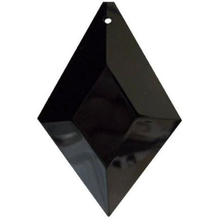Kite Crystal 3.5 inches Black Prism with One Hole on Top