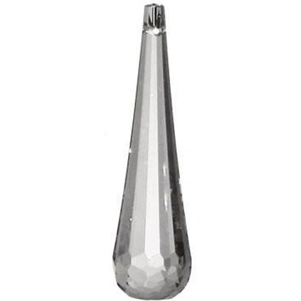Drop Crystal 2.5 inches Silver Prism with One Hole on Top