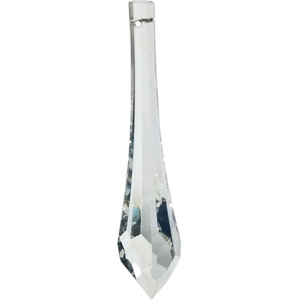 Drop Crystal 4 inches Clear Prism with One Hole on Top