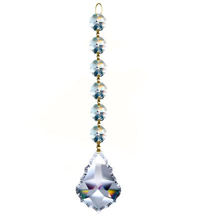 Magnificent Crystal French Pendeloque 1.5-inches Clear, 6 Crystal Beads