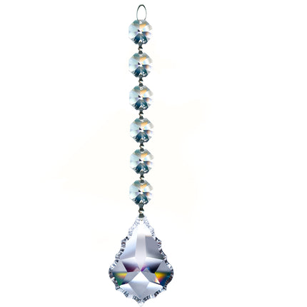 Magnificent Crystal French Pendeloque 2.5-inches Clear, 6 Crystal Beads
