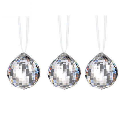 Prism Suncatchers For Windows 30mm Extra Faceted Crystal Ball Prism 3pcs