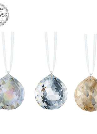Hanging Crystal Ball Prisms Swarovski Strass 30mm Faceted Crystal Ball 3pcs