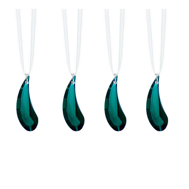 Emerald Green Genuine Swarovski Strass Crystal Fairy Wing Prisms (4 Pcs)