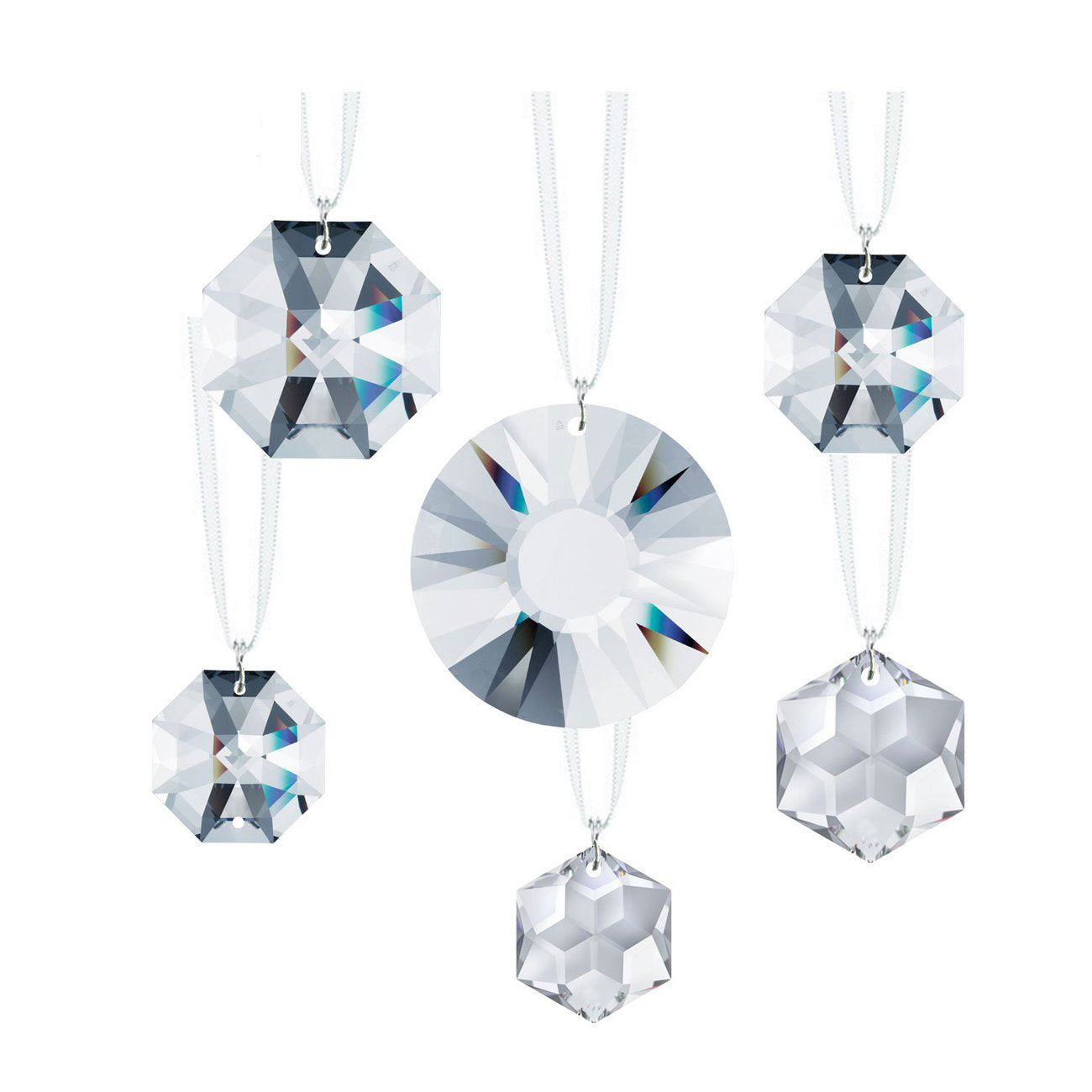 6-set Unique Crystal Decor Hangings, Suncatcher Crystals for