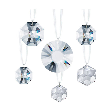 Swarovski Crystal Suncatcher Prism Set (6 Pieces) Hanging Prismatic Gems